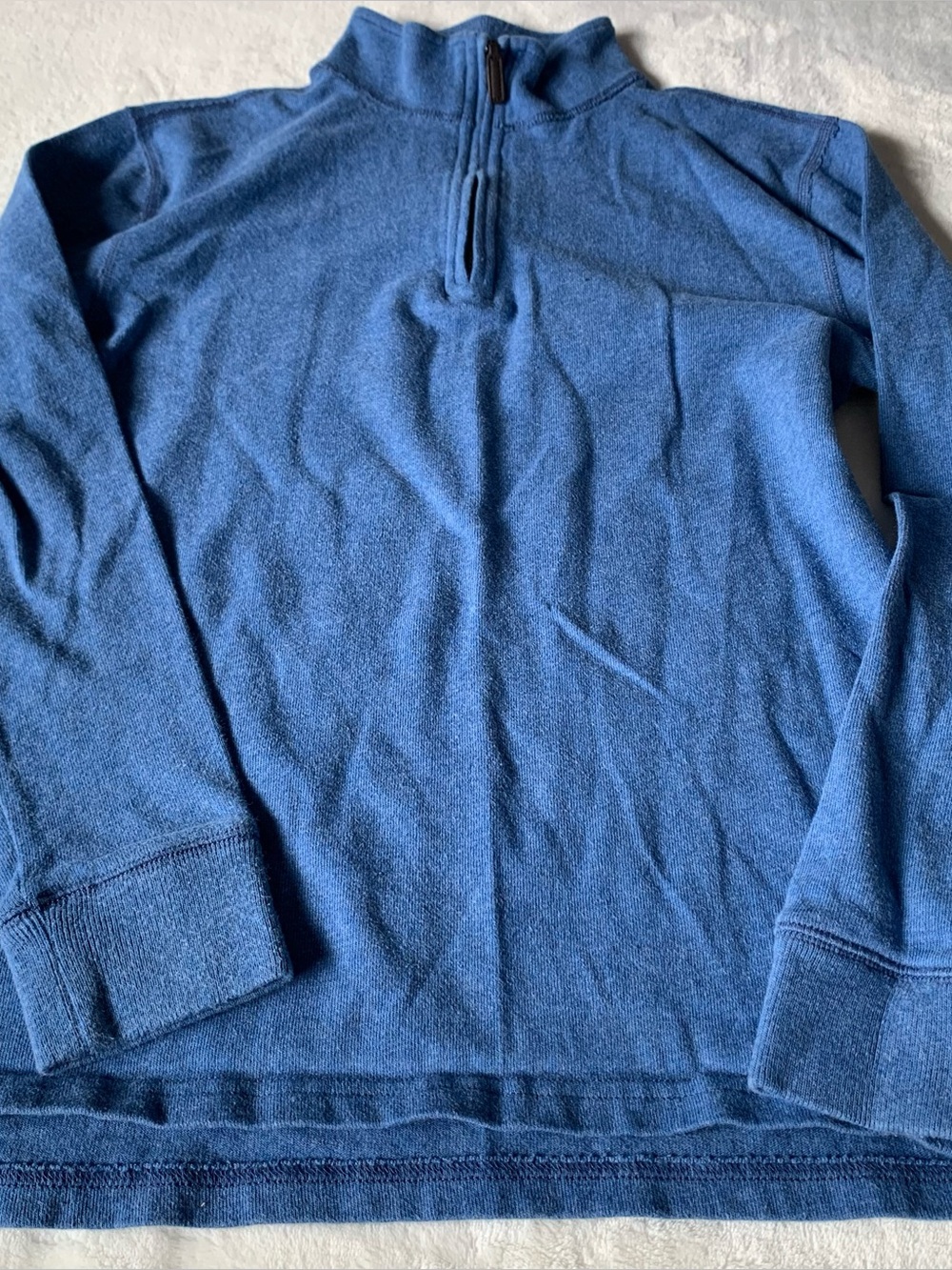 Crewcuts Heathered Navy Blue Zip-Up Hoodie Size 14